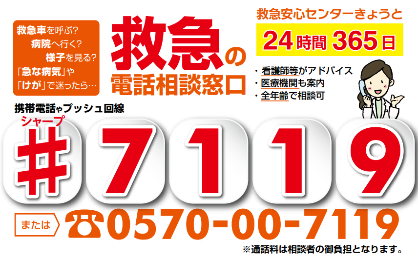 救急の電話相談窓口